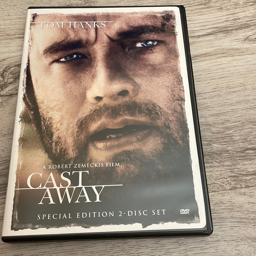 Cast Away DVD Movie 2000 2h 23m Starring Tom Hanks Rated PG-13 Robert Zemeckis